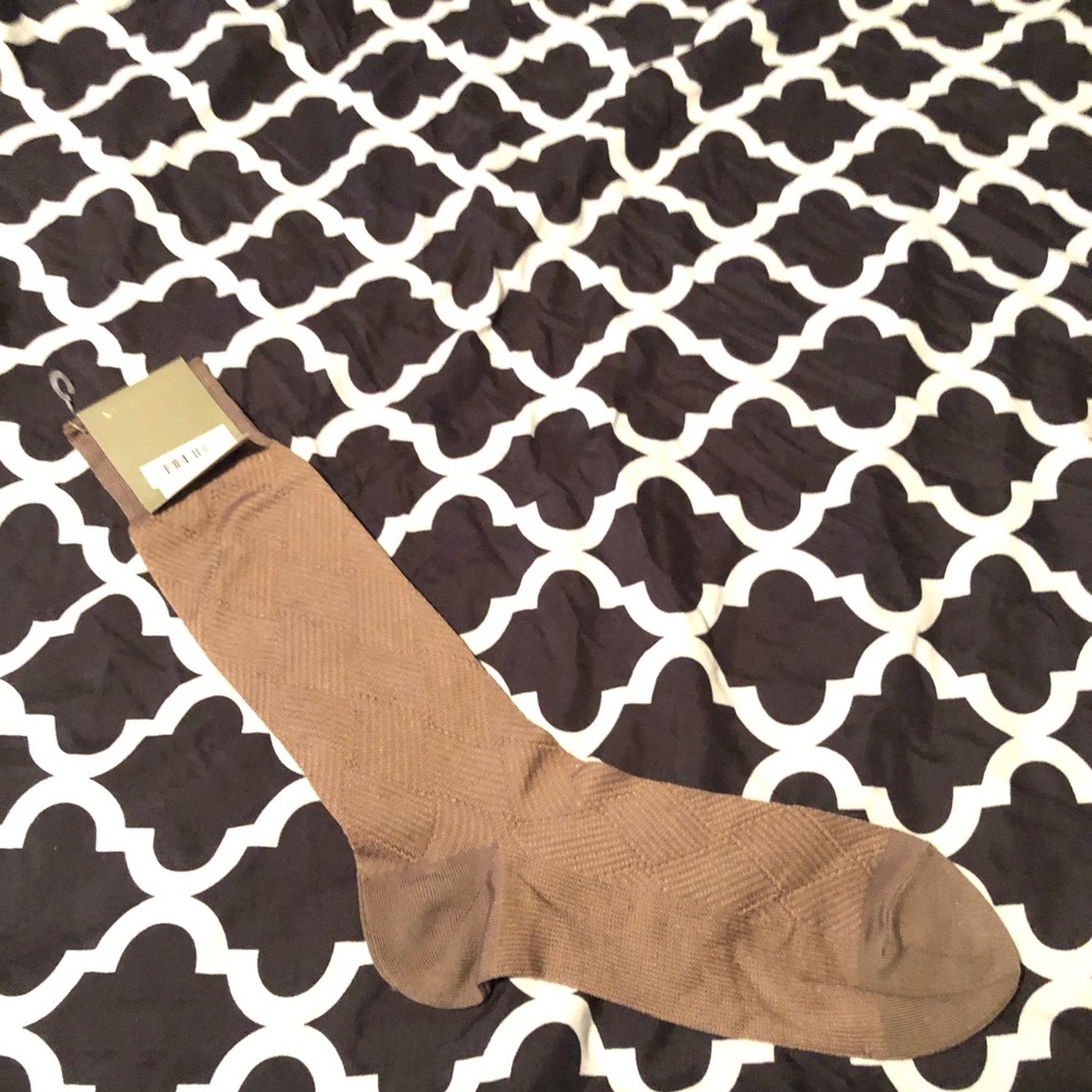 COLE HANN Imperial MENS Brown DRESS SOCKS WOOL MADE IN JAPAN NWT M3